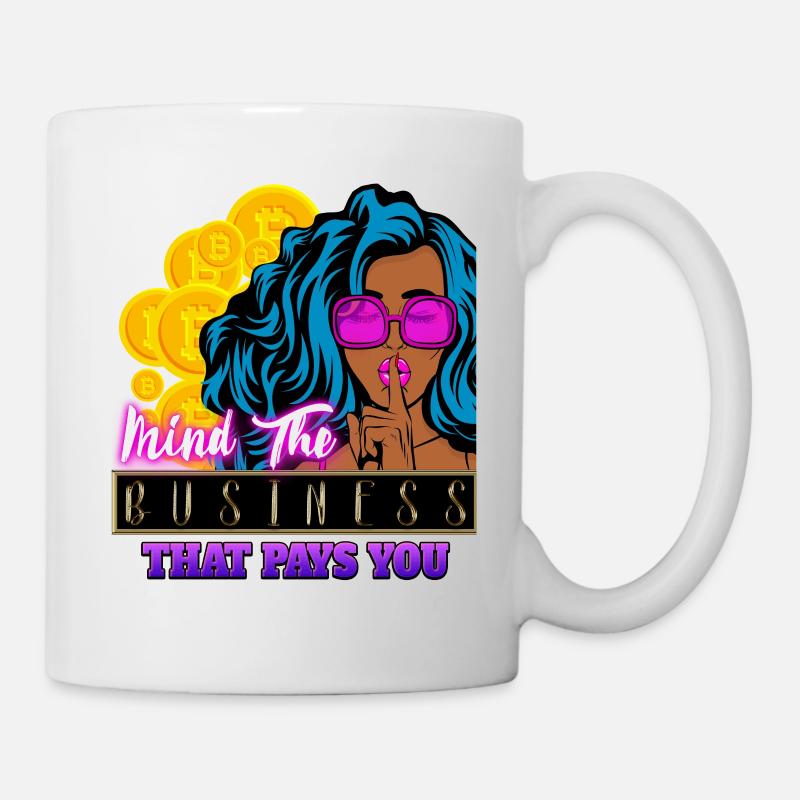 Mind the ₿usiness - Tasse - Weiß