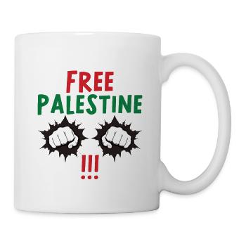 Free Palestine Al Aqsa Ramallah - Tasse - Weiß - Rechts