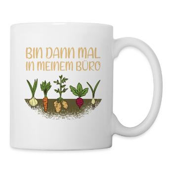 Garten Mein Büro Hobbygärtner Gärtner - Tasse - Weiß - Rechts