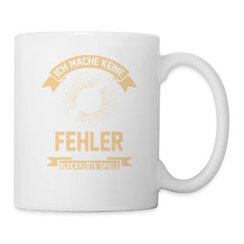 Blockflöte Flöte Orchester Musikverein - Tasse - Weiß - Rechts