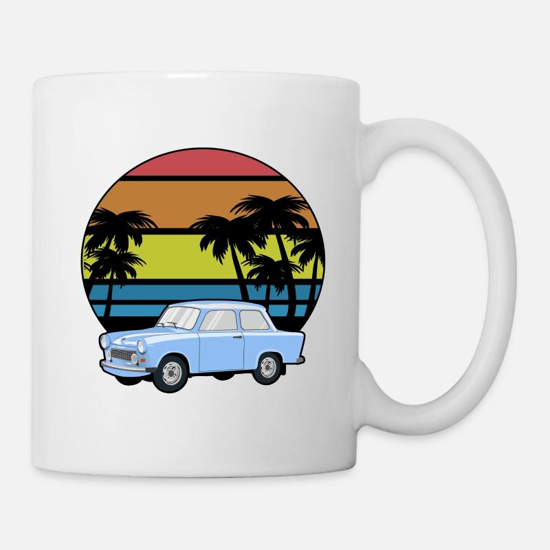 Trabi Rennpappe DDR Ostdeutsches Kultauto retro - Tasse - Weiß