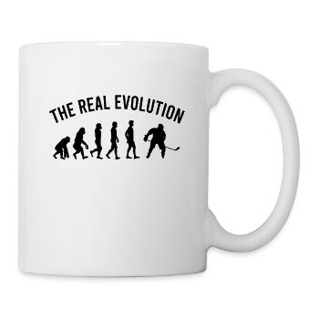 Eishockey Evolution - Tasse - Weiß - Rechts