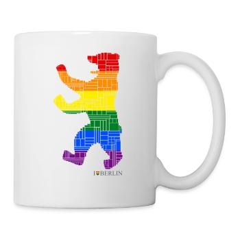 Berlin - Berliner Bär - I Love Berlin - Gay Pride - Tasse - Weiß - Rechts