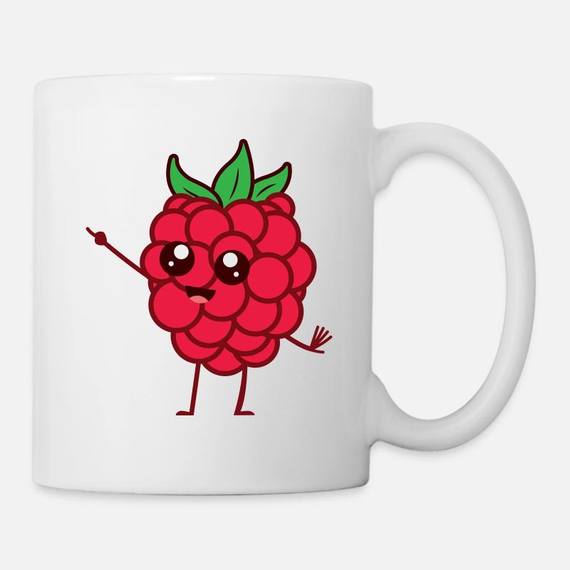 Himbeere süß - Tasse - Weiß