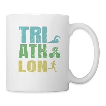 Triathlete Triathlon Athletes Endurance Sports Running - Mug - white - Right