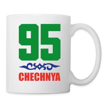 Chechnya Grosny Geschenk Ramsan Kadyrow Noxchi - Tasse - Weiß - Rechts