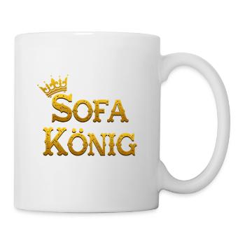Sofa König Statement Couch-Potato Faulenzen - Tasse - Weiß - Rechts