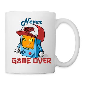 Never Game over - Mug blanc - blanc - Droite