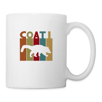 Coati Nasenbären Design Rüsselbär Tiermotiv Fun - Tasse - Weiß - Rechts
