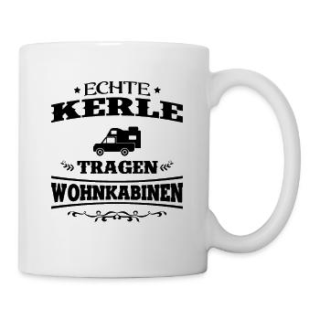 Echte Kerle Tragen Wohnkabinen Pickup Absetzkabine - Tasse - Weiß - Rechts