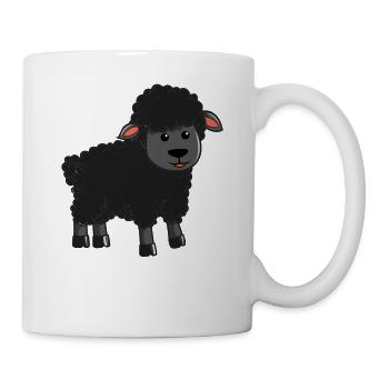 Black sheep lamb lamb sheep goat shepherd - Mug - white - Right