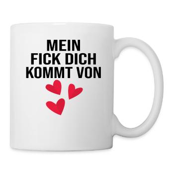 Lustige Sprüche Beleidigungen Sarkasmus - Tasse - Weiß - Rechts