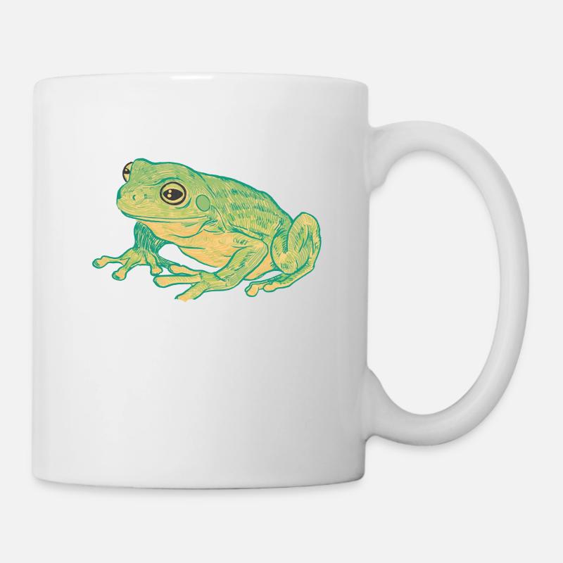 Frosch - Tasse - Weiß