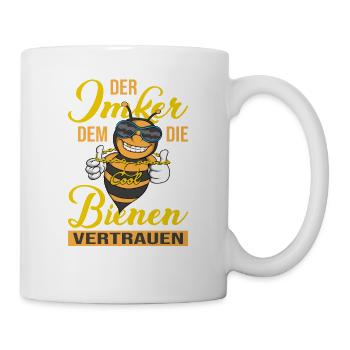 Imker Bienen Honig Imkerei Bienenzucht Nektar Cool - Tasse - Weiß - Rechts