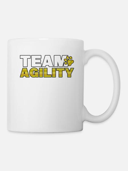 Team Agility Hunde Teamsport Hundeschule Geschenk - Tasse - Weiß