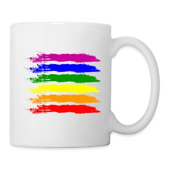 PRIDE FLAG LGBT Pride Gay Pride Month LGBTQ Drapeau - Mug blanc - blanc - Droite
