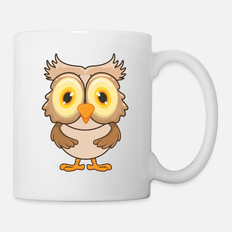 Eule - Tasse - Weiß