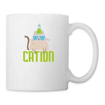 Cation Science Cat Pawsitive Chemistry Teacher - Mug - white - Right