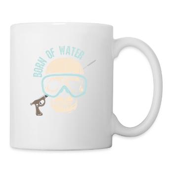 Speargun Spearfishing Skull Freediver - Tasse - Weiß - Rechts