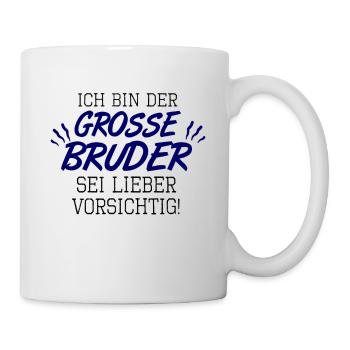 großer Bruder - Tasse - Weiß - Rechts