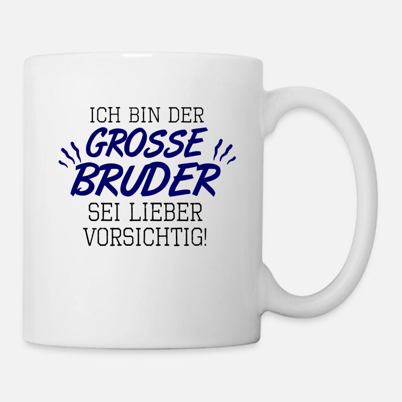 großer Bruder - Tasse - Weiß