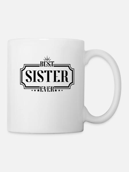 beste Schwester - Tasse - Weiß