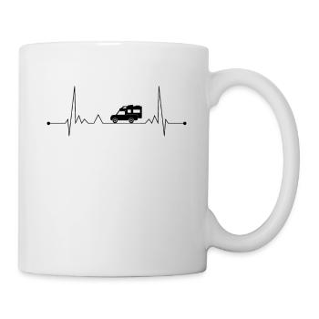 Pickup Camping Heartbeat Motorhome Living Cabin - Mug - white - Right
