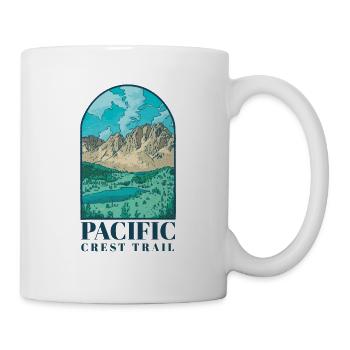 Pacific Crest Trail - Tasse - Weiß - Rechts