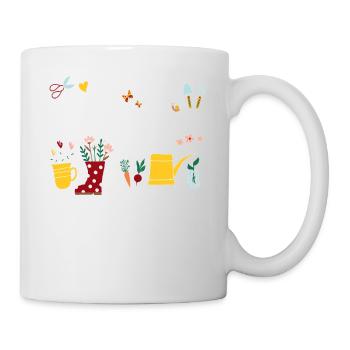 Allotment garden beginner garden princess vegetables - Mug - white - Right