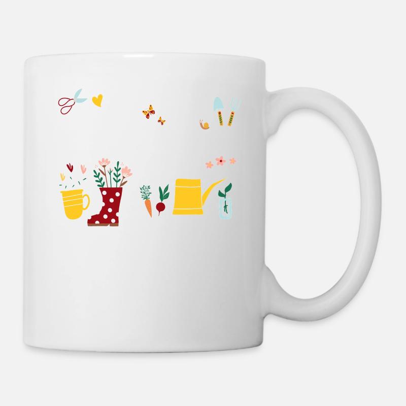 Petit jardin débutants Princesse de jardin Légumes - Mug blanc - blanc