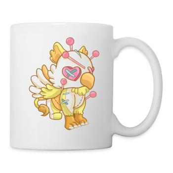 Kawaii Pastel Goth Voodoo Doll Cute Creepy Griffin - Tasse - Weiß - Rechts