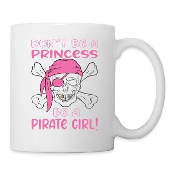 Pas de princesse pirate fille - Mug blanc - blanc - Droite