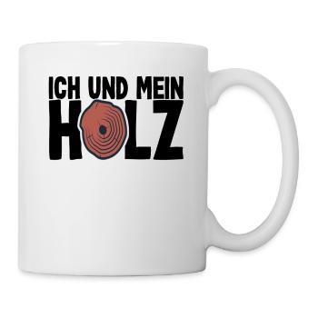 Handwerker Holzfäller Forstwirt Forstarbeiter - Tasse - Weiß - Rechts