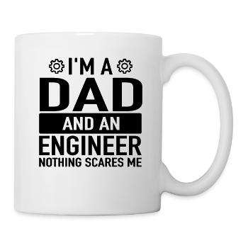 Ingénieur ingénieur père - Mug blanc - blanc - Droite