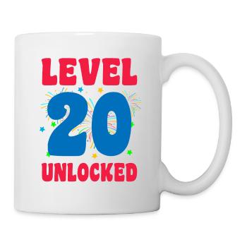 Joyeux anniversaire, 20 ans - Mug blanc - blanc - Droite