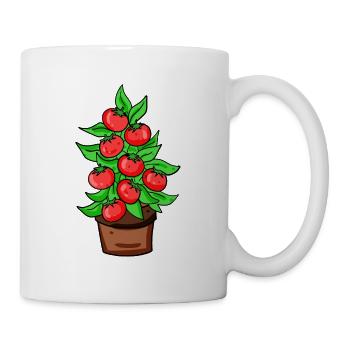 Tomato greenhouse garden gardener - Mug - white - Right