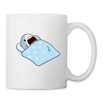 Hai Schlafshirt Nachthemd Geschenk - Tasse - Weiß - Rechts