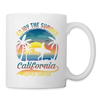 California Surfing - Mug blanc - blanc - Droite