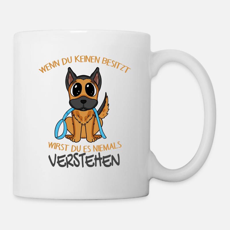 Deutscher Schäferhund - Tasse - Weiß