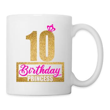 10th Birthday 10 years 10th Birthday Princess - Mug - white - Right
