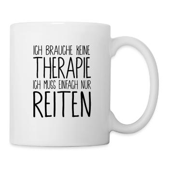 Reiten Therapie - Tasse - Weiß - Rechts