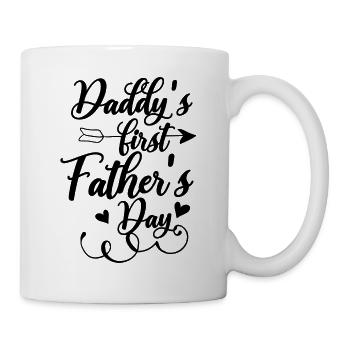 Daddy's First Fathers Day Onesie - Mug - white - Right