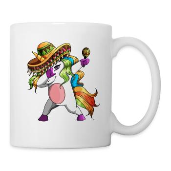 Licorne avec Sombrero et Rassel Unicorn Fiesta - Mug blanc - blanc - Droite