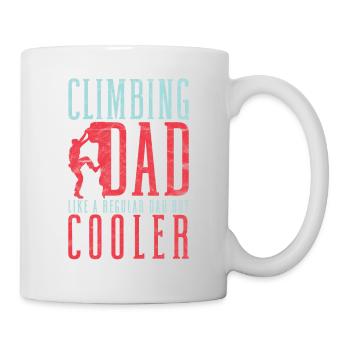 Climber Climbing Dad Like A Regular Dad But Cooler - Mug blanc - blanc - Droite