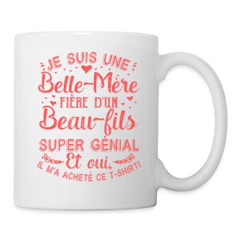 Belle-Maman Belle-Mère Maman-Bonus Fete Des Meres - Mug blanc - blanc - Droite