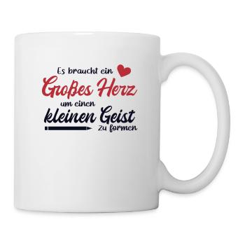 Lehrer Großes Herz Referendar Lehrerin Pädagoge - Tasse - Weiß - Rechts