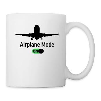 Airplane Mode On Airport Pilot Aircraft Pilot - Mug - white - Right
