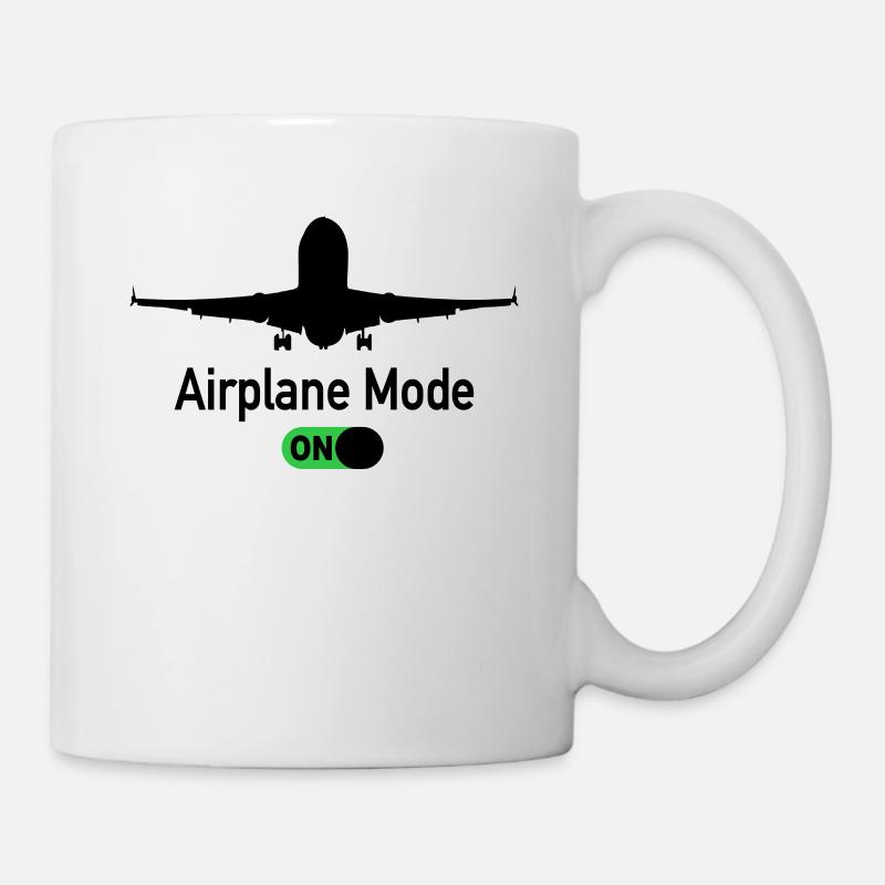 Airplane Mode On Pilot Pilot Pilot Pilotes - Mug blanc - blanc