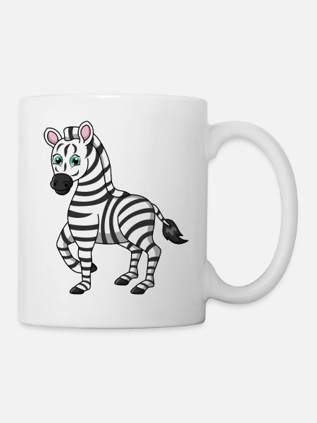 zebra - Tasse - Weiß