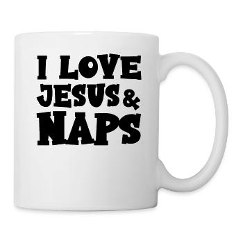 I Love Jesus & Naps Baby Bodysuit - Mug - white - Right
